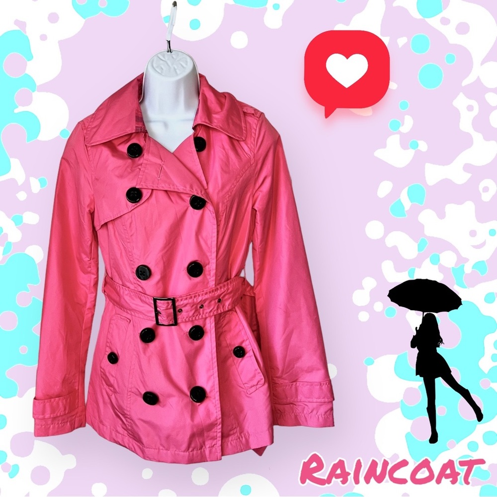 Pink Raincoat Jacket, Small size, Pink Envelope